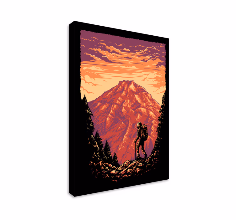 Quadro de paisage Aventura nas montanhas - TenStickers