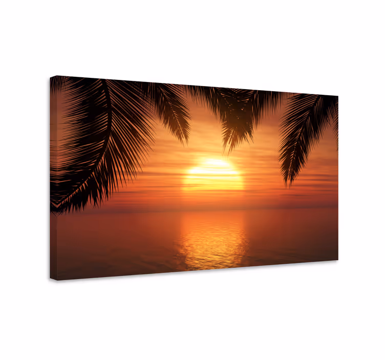 Quadro para cabeceira Pôr do sol - TenStickers