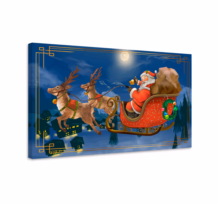 Quadro de natal Papai noel - TenStickers