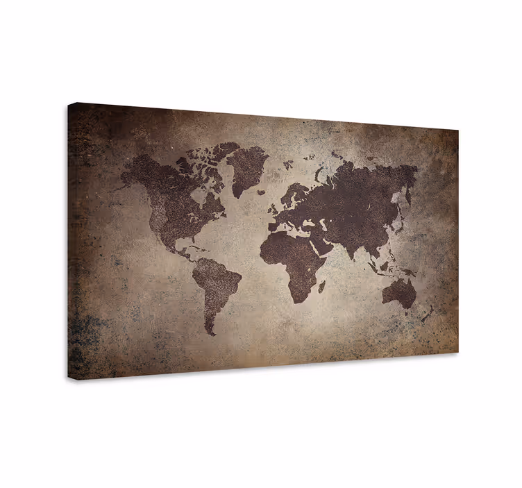 Quadro mapa mundi Vintage mapamundi - TenStickers