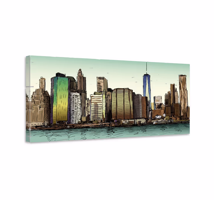 Quartos de cidades com vista panorâmica - TenStickers