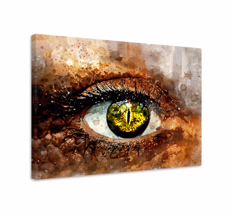 Quadro de elefantes captura do olho místico - TenStickers