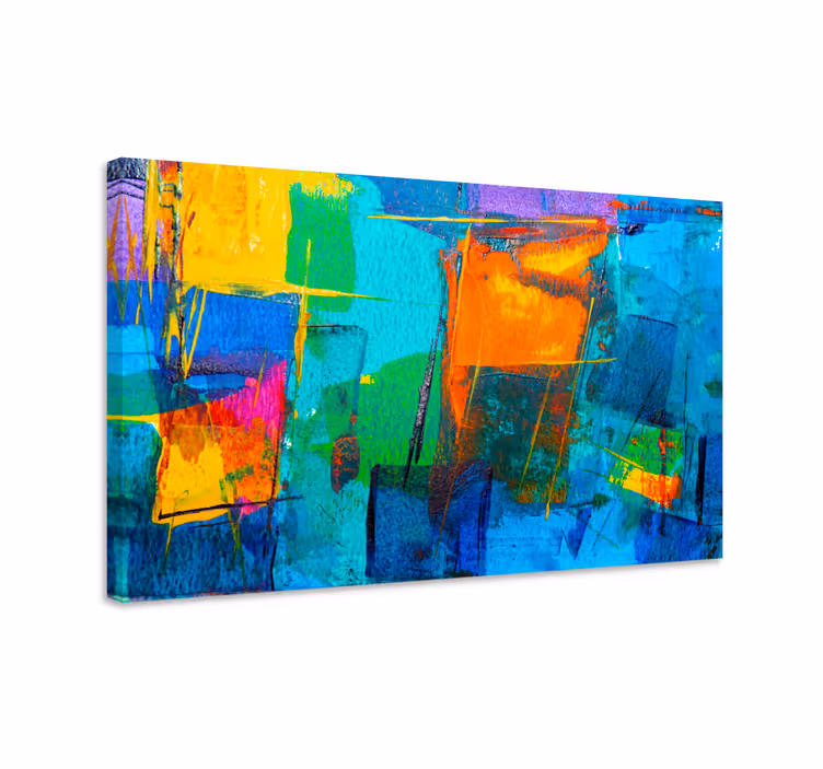 Quadro de arte Crianças pintando respingos - TenStickers