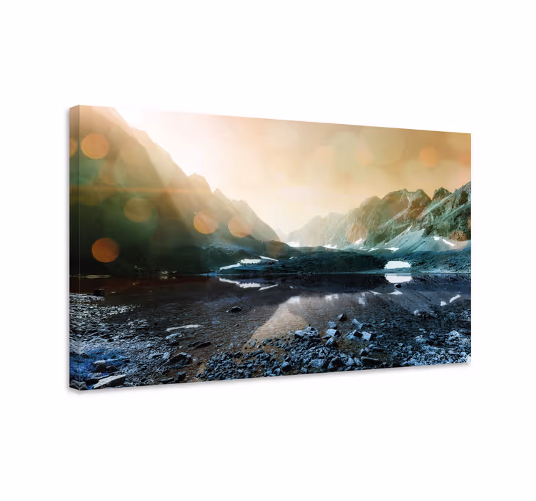 Quadro de paisage Floresta e lago, natureza - TenStickers
