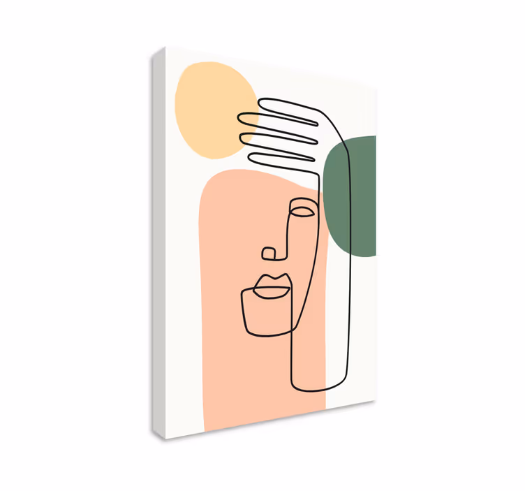 Quadro de arte Arte de linha minimalista moderna - TenStickers