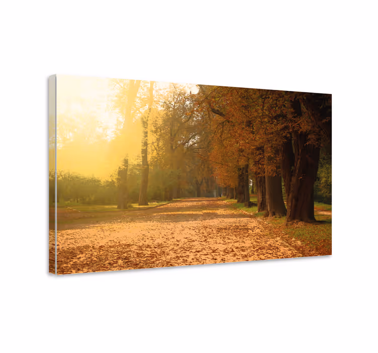 Quadro de arte Longo beco no outono - TenStickers