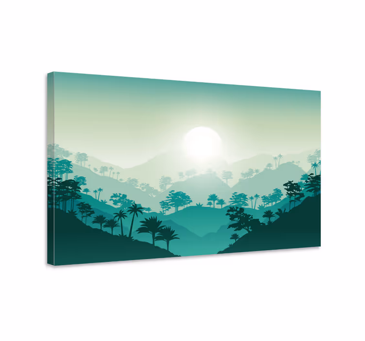 Quadro de árvores Paisagem da floresta - TenStickers