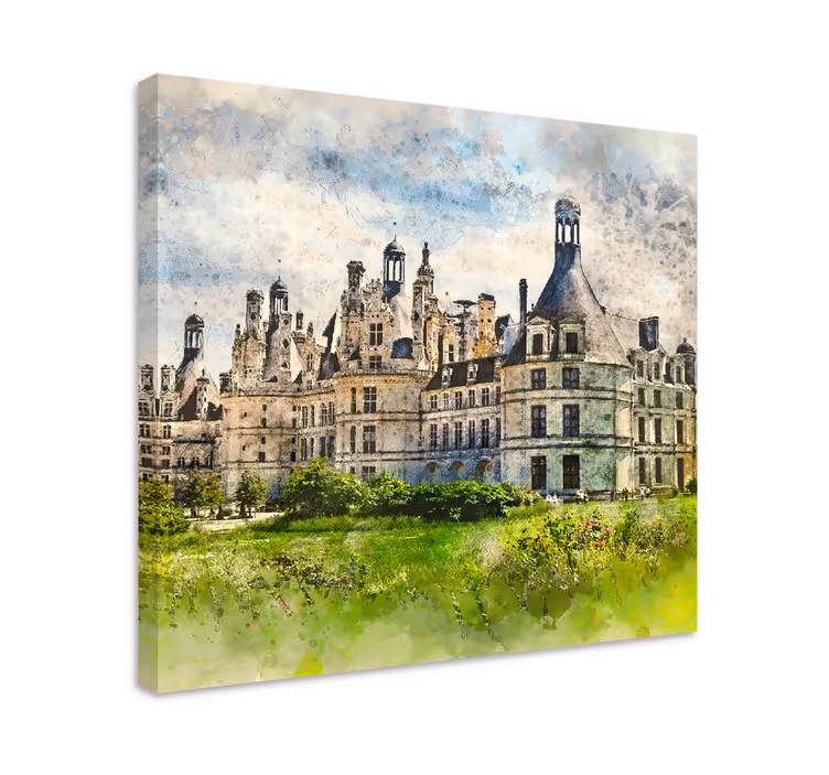 Quadro de arte Castelo francês - TenStickers