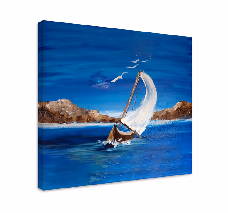 Quadro náutico Barco de pintura - TenStickers