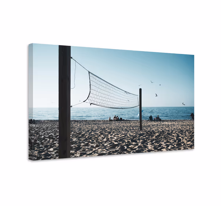 Quadro para lar Rede de vôlei de praia - TenStickers