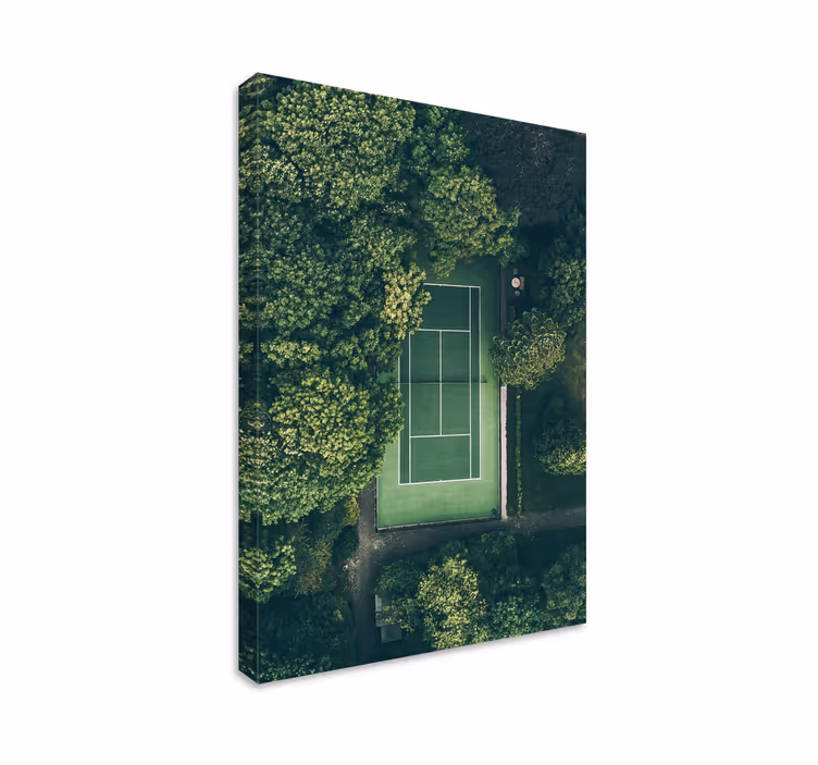 Quadro para lar Quadra de ténis verde - TenStickers