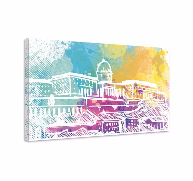 Quartos de cidades paisagem de edifícios históricos - TenStickers