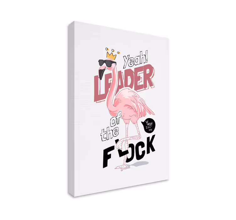Quadro de cães líder estilo flamingo - TenStickers