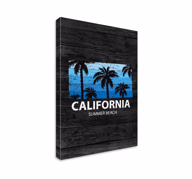 Quadro decorativo para sala Pôster praia verão califórnia - TenStickers
