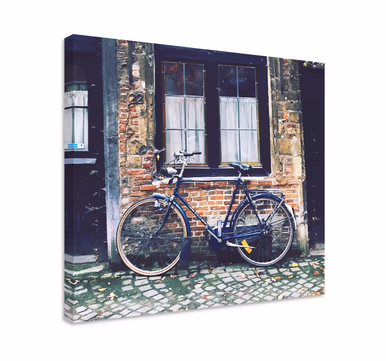 Quartos de cidades bicicleta perto do tijolo - TenStickers