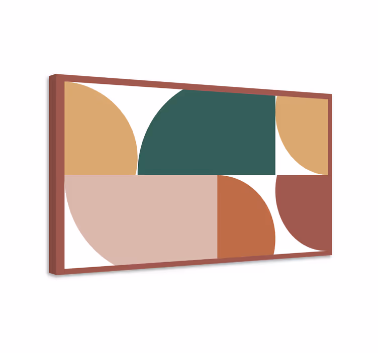 Quadro de figuras geométricas Formas de padrão abstratas - TenStickers