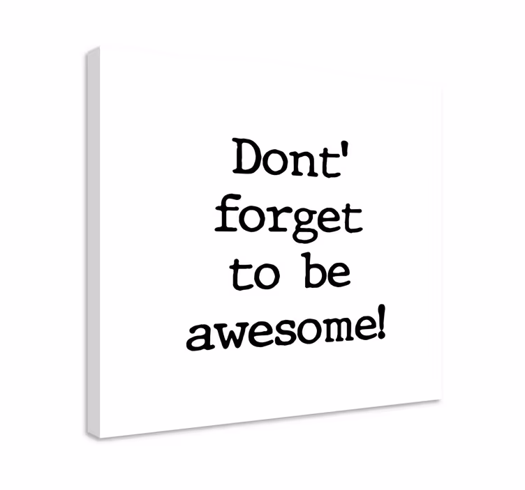 Quadro com letras frase motivacional - TenStickers