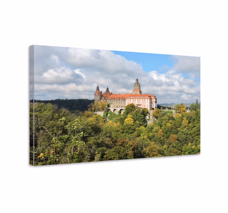 Quartos de cidades paisagem de castelo histórico - TenStickers