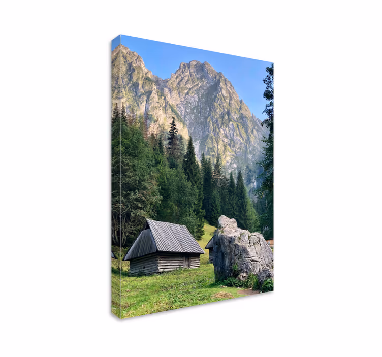 Quadro de paisage Casa solitária nas montanhas polonesas - TenStickers