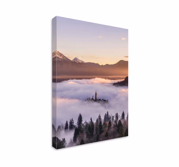 Quadro de paisage Castelo nebuloso na polônia - TenStickers