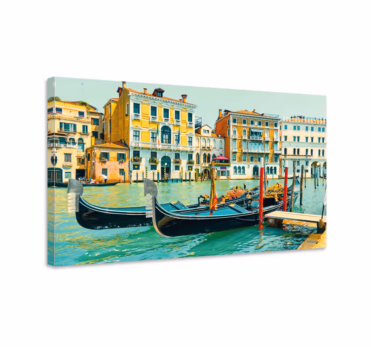 Quartos de cidades gôndolas venezianas - TenStickers