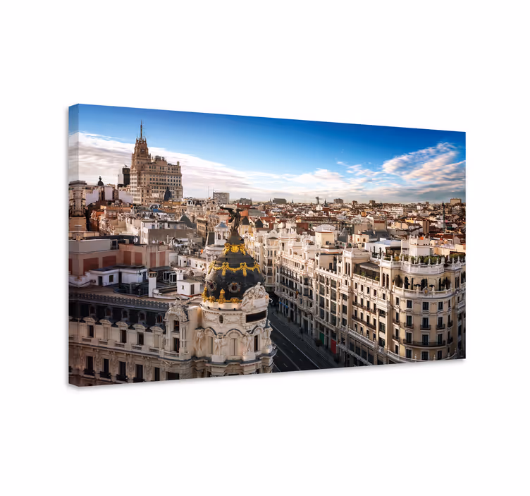 Quartos de cidades com vista para o horizonte de madrid - TenStickers