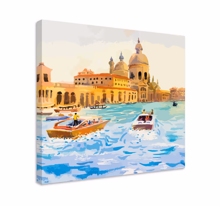 Quartos de cidades: exploração dos canais de veneza - TenStickers