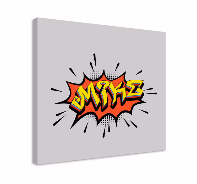 Quadro com o abecedário em estilo de letra de quadrinhos - TenStickers