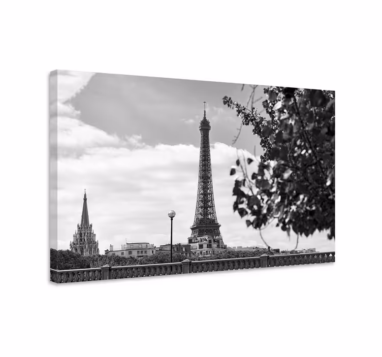 Quartos de cidades perspectiva da torre eiffel - TenStickers