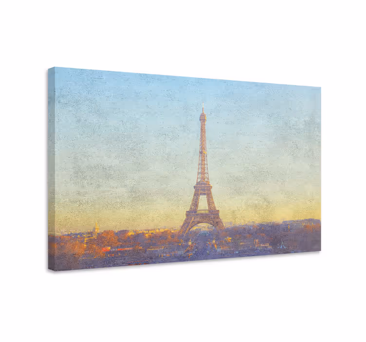 Quartos de cidades paisagem da torre eiffel - TenStickers