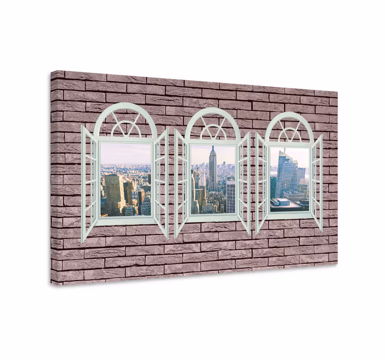 Quartos de cidades com vista elegante da cidade - TenStickers