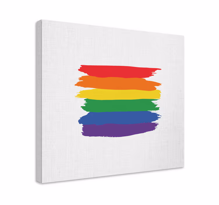 Quadro para quarto Aquarela bandeira do dia do orgulho - TenStickers