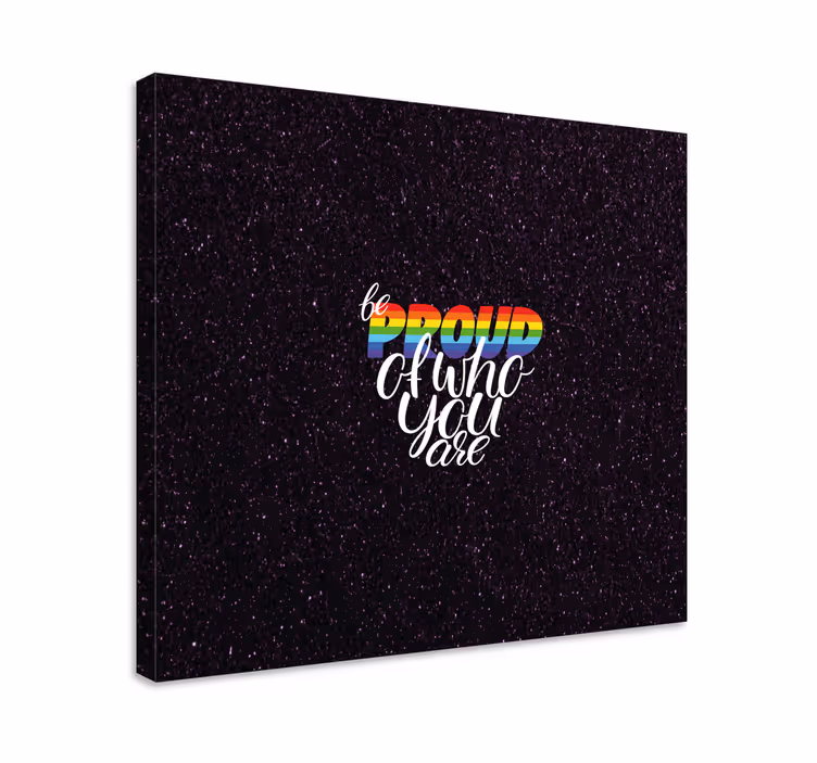 Quadro com letras orgulho em ser - TenStickers