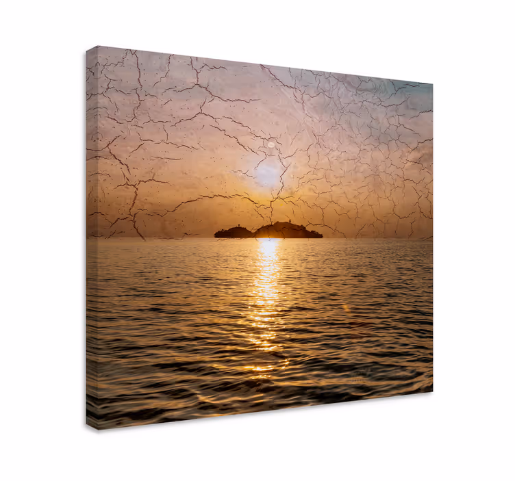 Quadro de paisage Paisagem do mar com rocha - TenStickers