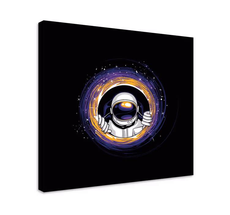 Quadro para quarto Astronautas e buracos negros - TenStickers