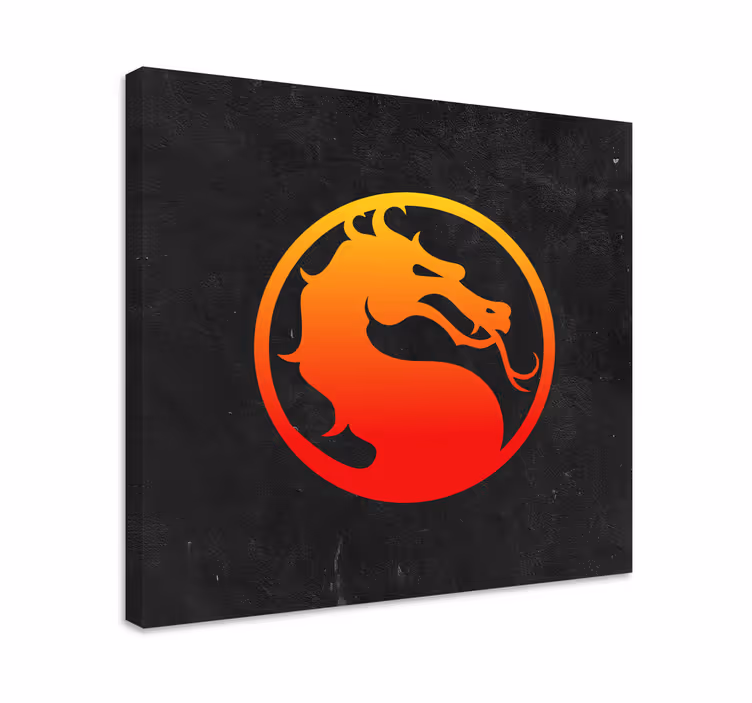 Quadro juvenil Desenho de dragão ninja - TenStickers
