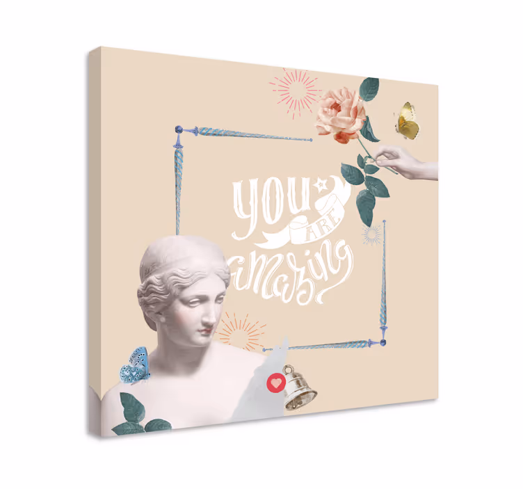 Quadro com letras você é incrível - TenStickers