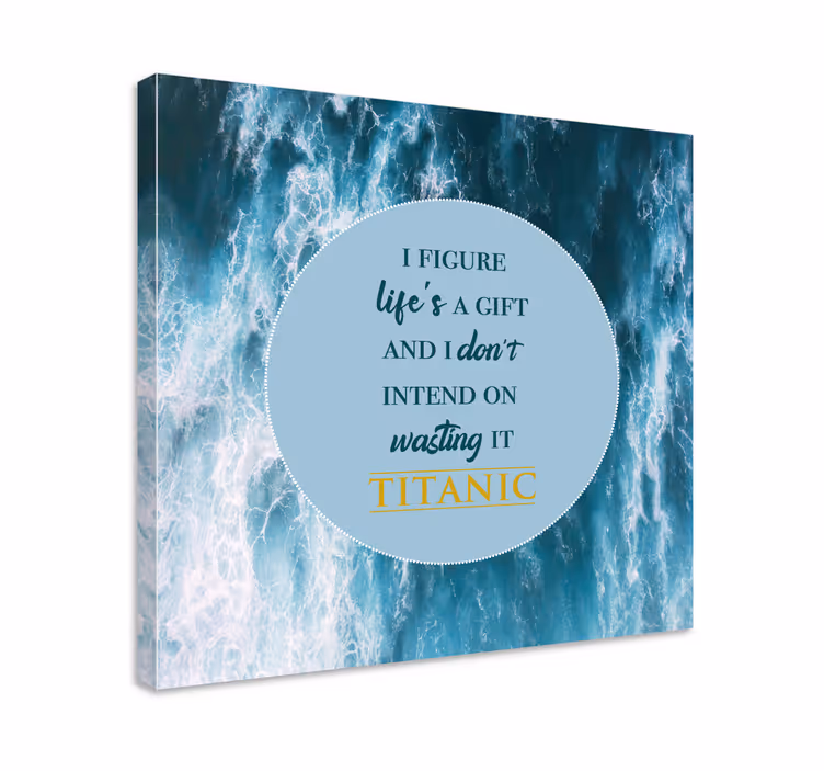 Quadro com letras citação inspiradora de vida - TenStickers