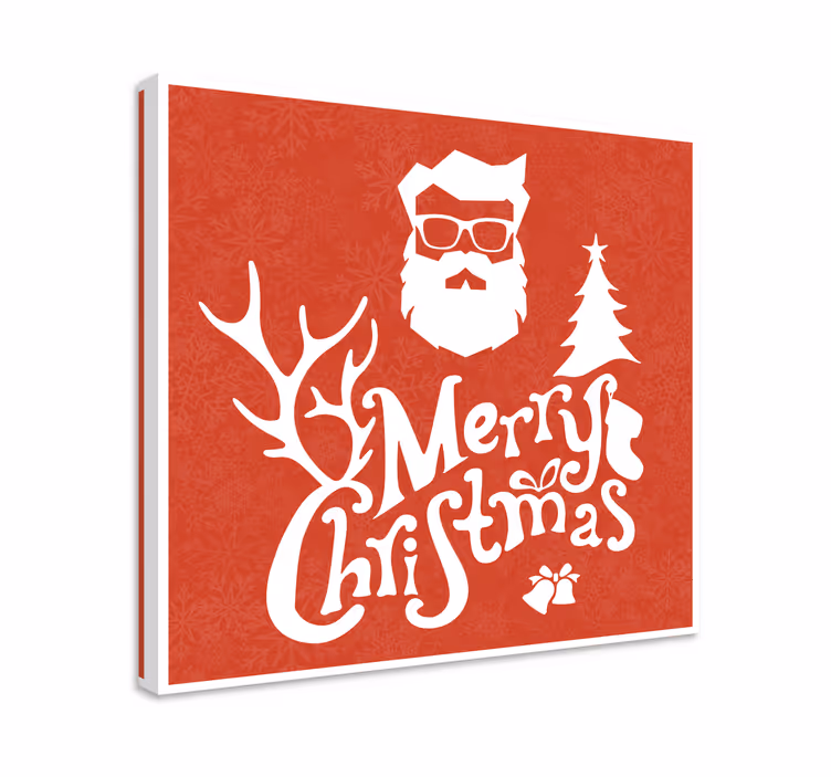Quadro de natal Feliz natal moderno - TenStickers