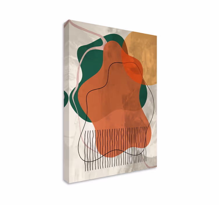 Quadro de arte Arte de colagem abstrata - TenStickers