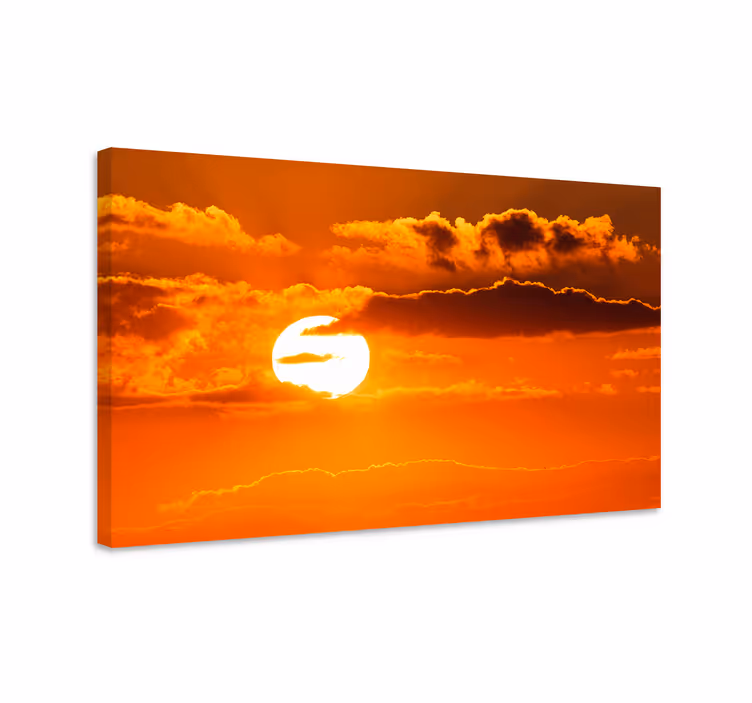 Quadro de paisage Fotografia estética de nuvens e pôr-do-sol - TenStickers