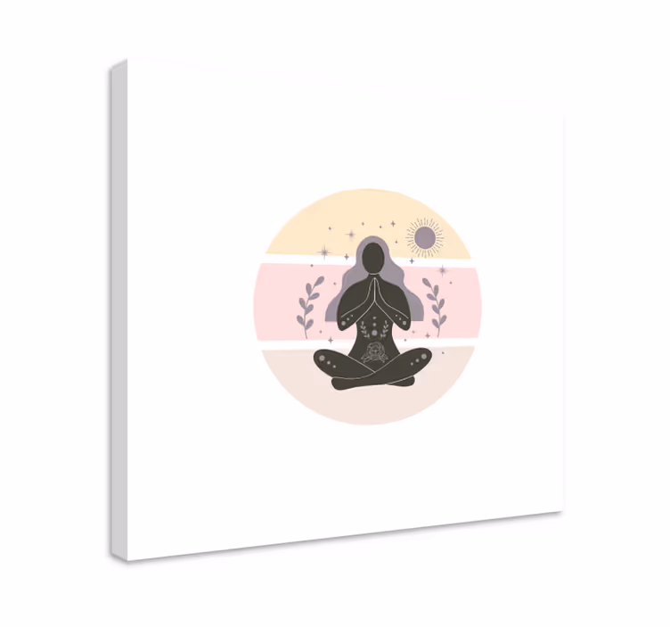 Quadro buda em posição de meditação - TenStickers