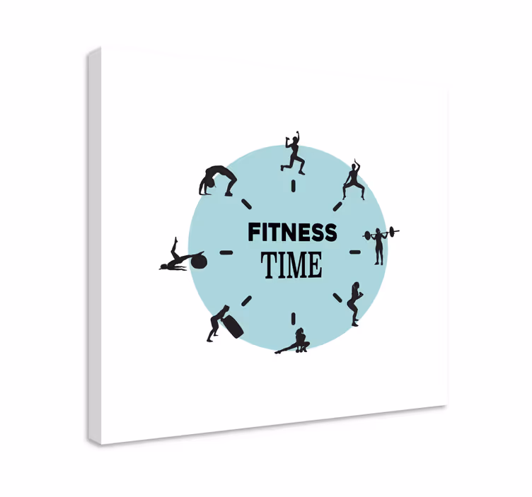 Quadro para escritório é hora de fitness - TenStickers