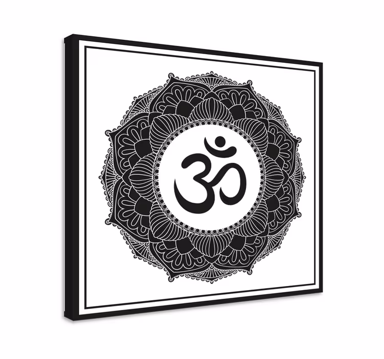 Quadro buda com mandala do símbolo om - TenStickers