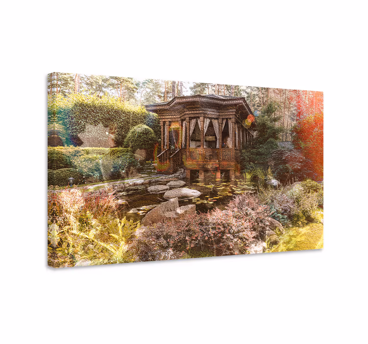 Quadro de paisage Cottagecore vintage pierk - TenStickers