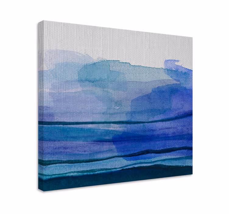 Quadro de arte Onda efeito ombre aquarela - TenStickers