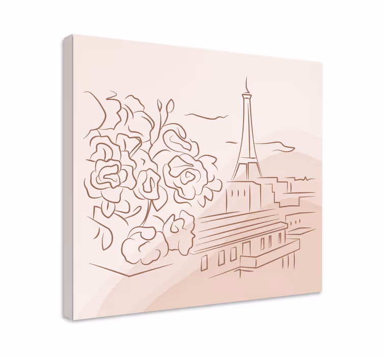 Quadro de arte Torre eiffel minimalista - TenStickers