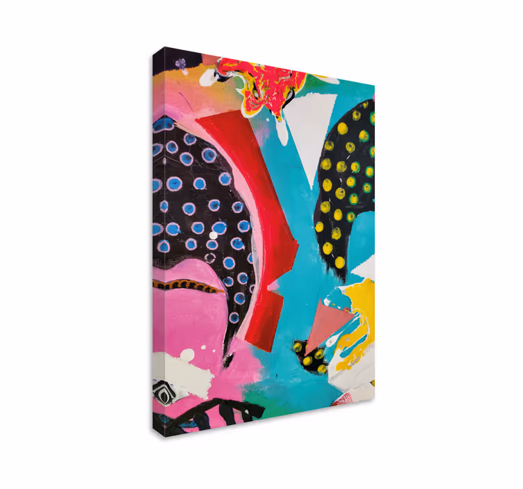 Quadro moderno Arte abstrata com cores vibrantes - TenStickers