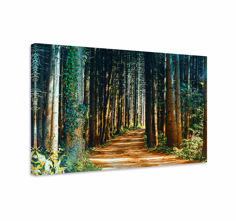 Quadro de paisage Bela natureza caminho árvore portão - TenStickers