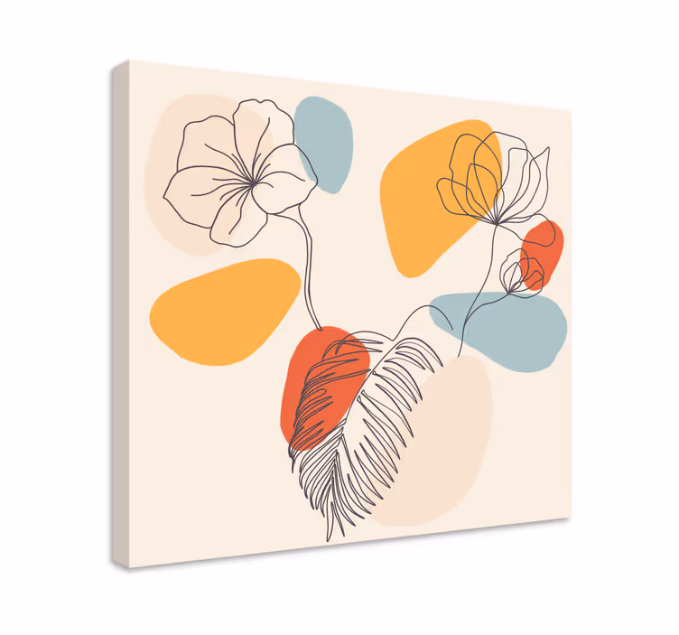Quadro decorativo para sala Arte da parede botânica - TenStickers